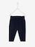 Pantalón de felpa con cintura elástica, para bebé AZUL OSCURO LISO+crudo+MARRON MEDIO LISO 