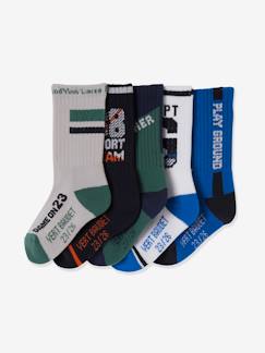 Niño-Ropa interior-Calcetines-Pack de 5 pares de calcetines playground, para niño