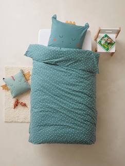 Textil Hogar y Decoración-Ropa de cama niños-Fundas nórdicas-Conjunto de funda nórdica + funda de almohada de algodón orgánico* Dragón