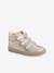 Zapatillas de caña alta de piel irisada para niña, especial autonomía AMARILLO CLARO METALIZADO 
