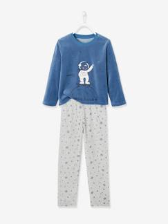 -Pijama largo de terciopelo Espacio Oeko-Tex®, para niño