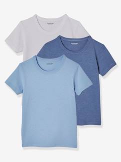 Niño-Ropa interior-Camisetas de interior-Lote de 3 camisetas para niño de manga corta