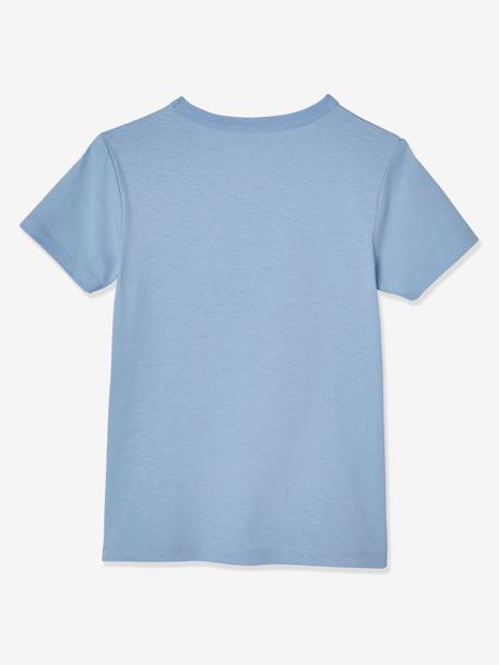 Pack de 3 camisetas para niño de manga corta AZUL CLARO LISO+BLANCO CLARO LISO CON MOTIVOS 