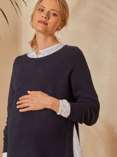 Ropa Premamá-Jerséis y chaquetas embarazo-Jersey con abertura lateral para embarazo y lactancia