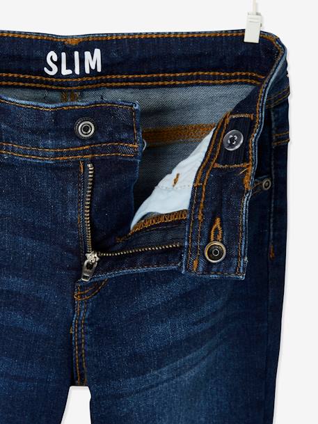 Vaqueros slim MorphologiK 'waterless' para niño, ancho de caderas DELGADO AZUL OSCURO LAVADO+AZUL OSCURO LISO+GRIS OSCURO LISO CON MOTIVOS 