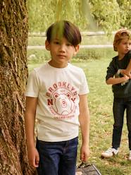 Camiseta de manga corta con motivo animal, para niño  