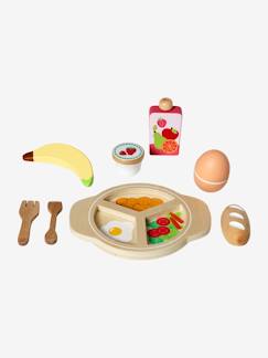 Juguetes-Muñecas y muñecos-Muñecos y accesorios-Gran conjunto de comida para muñecas de madera FSC®