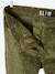 Pantalón slim MorphologiK de pana con lunares irisados para niña, con ancho de caderas DELGADO AZUL OSCURO ESTAMPADO+VERDE MEDIO ESTAMPADO 