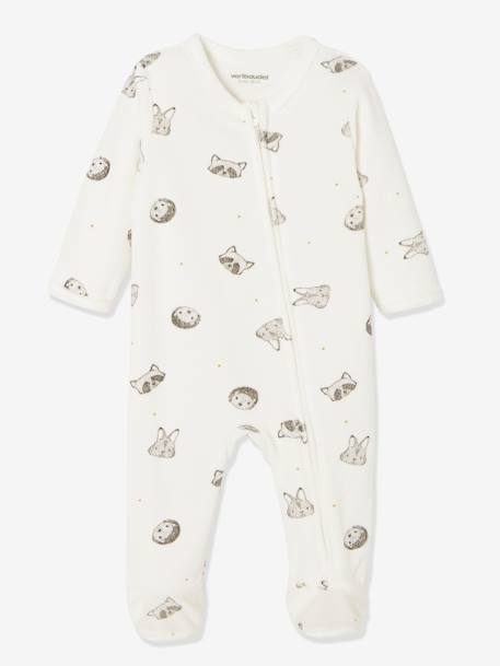 Lote de 2 pijamas 'Animales' de terciopelo para bebé BEIGE OSCURO BICOLOR/MULTICOLO 