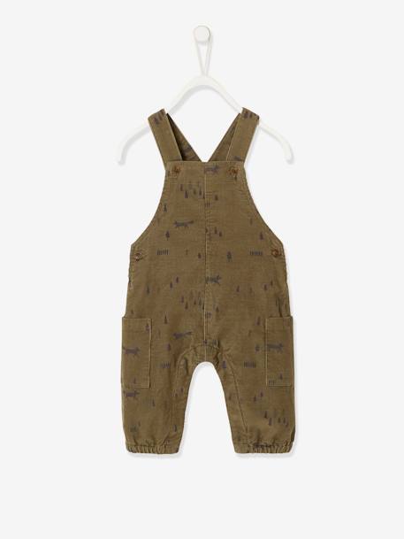 Bebé-Monos y petos-Peto de terciopelo estampado para bebé