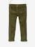 Pantalón slim MorphologiK de pana con lunares irisados para niña, con ancho de caderas DELGADO AZUL OSCURO ESTAMPADO+VERDE MEDIO ESTAMPADO 