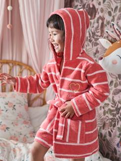 Niña-Albornoz a rayas con capucha, infantil y personalizable