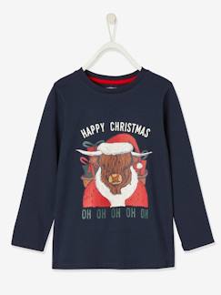 Niño-Camisetas y polos-Camiseta de Navidad con divertido motivo animal, para niño