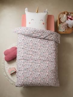 Textil Hogar y Decoración-Ropa de cama niños-Conjunto de funda nórdica + funda de almohada infantil País de los Unicornios Oeko-Tex®