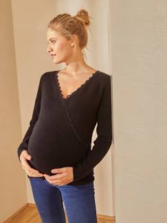 Ropa Premamá-Jerséis y chaquetas embarazo-Jersey delante/detrás para embarazo y lactancia