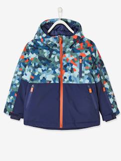 Niño-Abrigos y chaquetas-Parka de esquí con capucha, detalles técnicos y relleno reciclado, niño