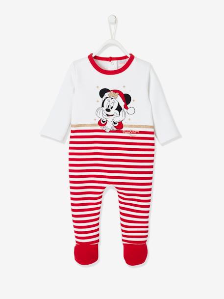 Pijama Navidad Disney® Minnie, para bebé claro liso motivos Minnie