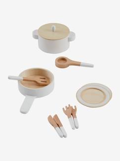 Juguetes-Juegos de imitación-Cocinitas y accesorios de cocinas-Conjunto de utensilios de madera FSC®