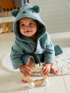 Textil Hogar y Decoración-Ropa de baño-Albornoces-Albornoz para bebé Animal de gasa de algodón orgánico, personalizable