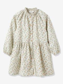 Niña-Vestidos-Vestido de cuello alto para niña CYRILLUS