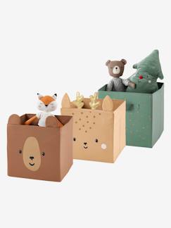 Habitación y Organización-Almacenaje-Cajas, cestas y cajones de almacenaje-Lote de 3 cajas para organización Green Forest