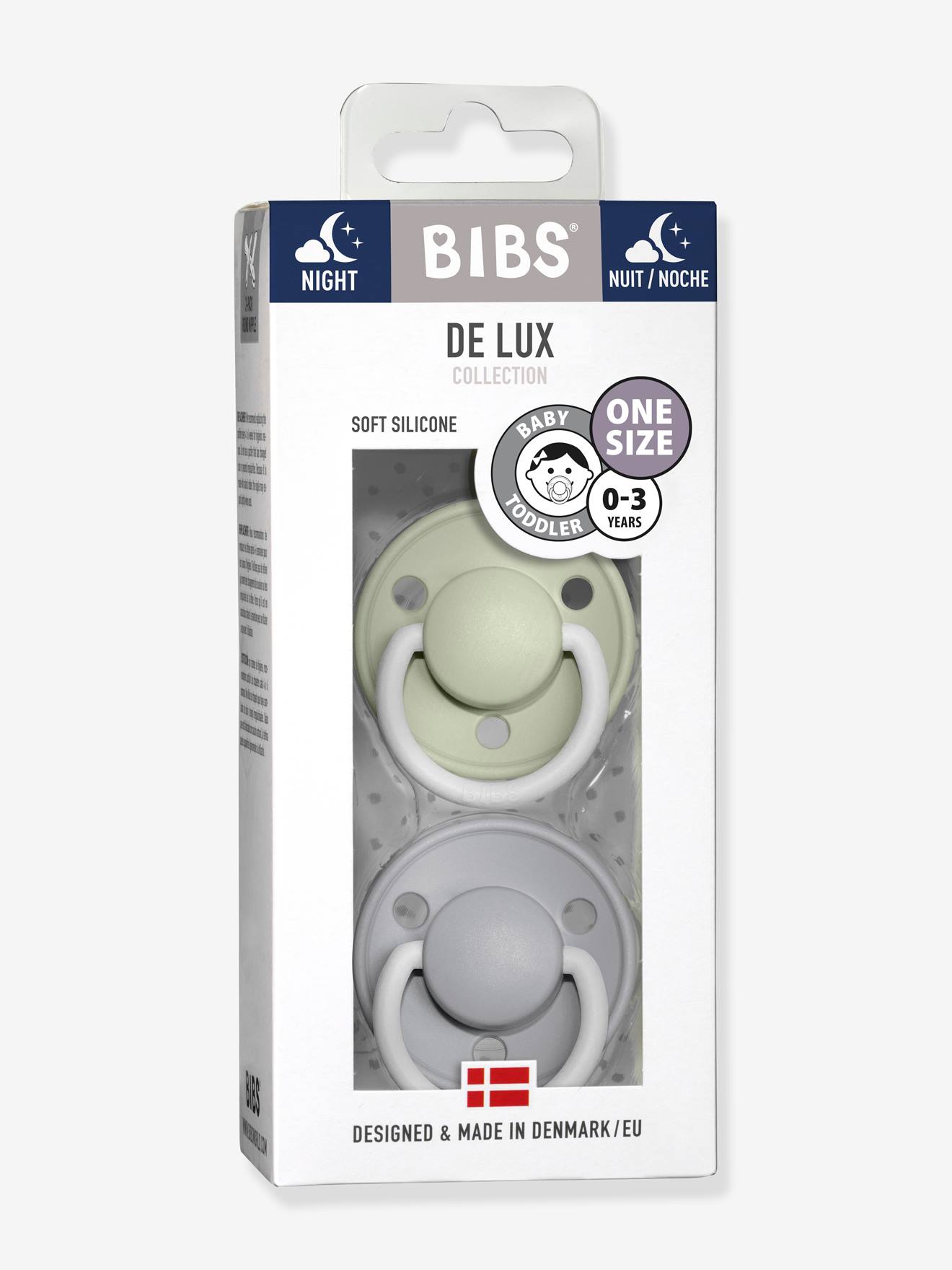  BIBS De Lux - Chupete para bebé, fabricado en