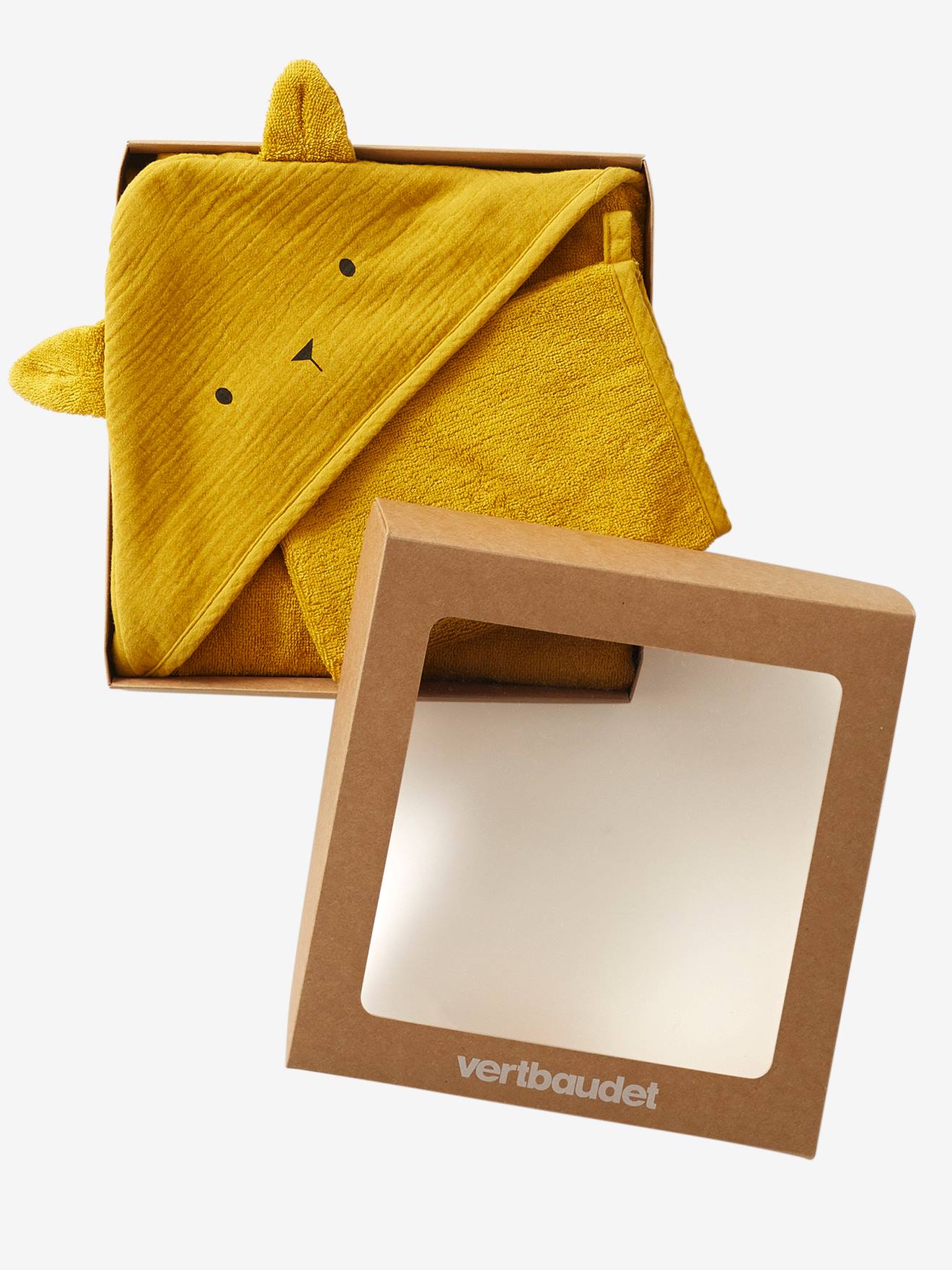 Color Amarillo 16 x 22 cm Manopla de baño 