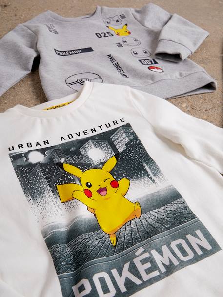 Camiseta de manga larga Pokémon® BLANCO CLARO LISO CON MOTIVOS 
