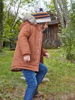 Niño-Abrigos y chaquetas-Parka con capucha y relleno de poliéster reciclado, para niño