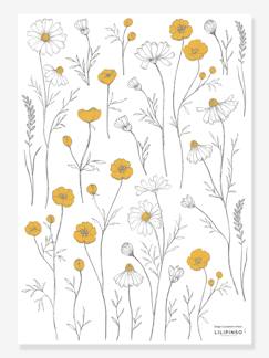 Textil Hogar y Decoración-Decoración-Papel pintado, pegatinas-Lámina de pegatinas LILIPINSO - Botón dorado y Flores de Camomila