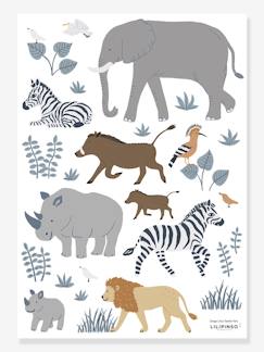 Textil Hogar y Decoración-Decoración-Lámina de pegatinas LILIPINSO - Big five & Cie - animales de la selva
