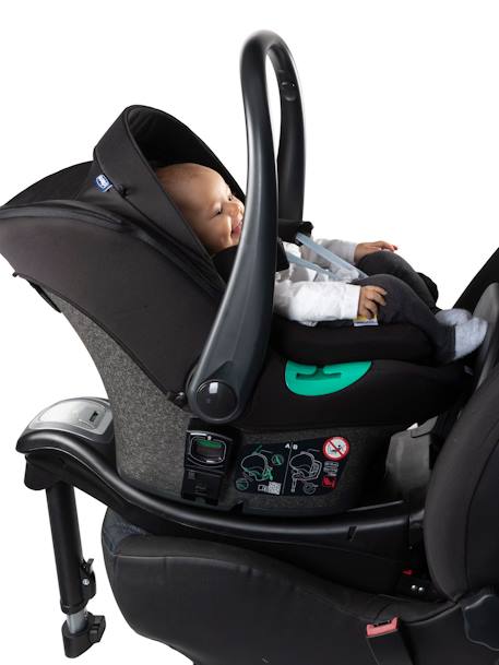 Silla de coche + base CHICCO Kiros i-Size Fast-In 40 a 78 cm, equivalencia grupo 0+ NEGRO OSCURO LISO 