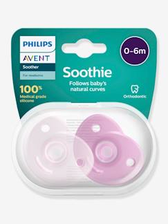 Puericultura-Comida-Chupetes y anillos de dentición-Lote de 2 chupetes para recién nacido Philips AVENT Soothie Corazón
