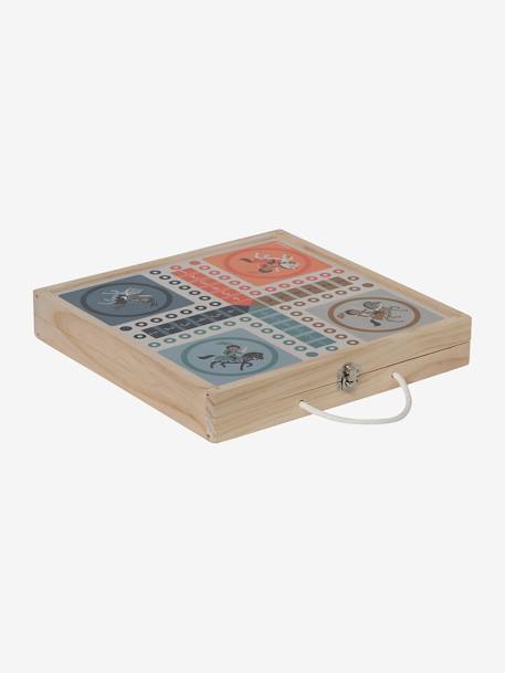 Caja de 50 juegos clásicos de madera FSC® multicolor 