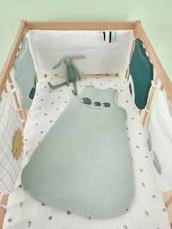 Preparar la llegada del Bebé - Dormir-Protector de cuna acolchado Colección BIO Lovely Nature