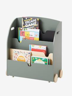 Ambientes Niños- Mi cabaña-Estantería para libros con ruedas Línea SCHOOL