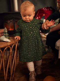 Bebé-Vestidos, faldas-Vestido de gasa de algodón con abertura asimétrica, bebé