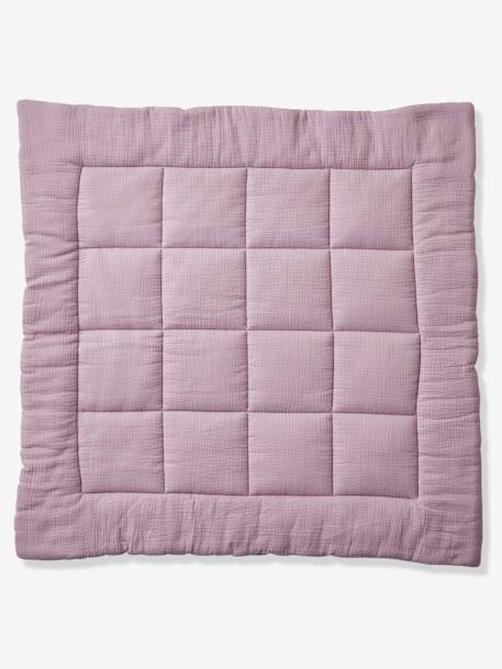 Manta de gasa de algodón orgánico* para bebé Cometas AZUL OSCURO ESTAMPADO+ROSA CLARO ESTAMPADO 
