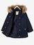 Parka con capucha 3 en 1 con chaqueta acolchada y relleno de poliéster reciclado, para niña AZUL OSCURO LISO+ROSA OSCURO LISO 