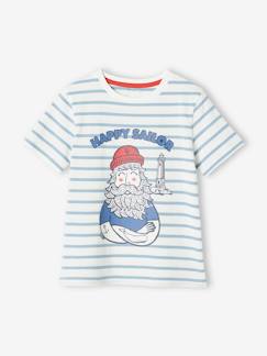 Niño-Camisetas y polos-Camisetas-Camiseta de manga corta a rayas, para niño