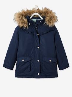 Niña-Parka con capucha 3 en 1 con chaqueta acolchada y relleno de poliéster reciclado, para niña
