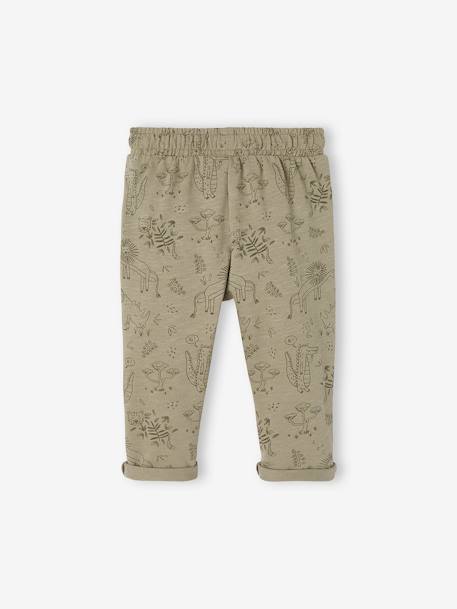 Pantalón de felpa para bebé niño AZUL OSCURO ESTAMPADO+GRIS CLARO JASPEADO+MARRON MEDIO ESTAMPADO+VERDE MEDIO ESTAMPADO+VERDE OSCURO ESTAMPADO 
