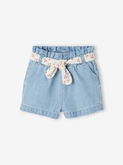 Bebé-Shorts-Short paperbag con cinturón, para bebé