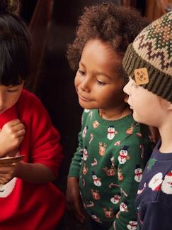 Bebé-Sudaderas, jerséis y chaquetas de punto-Jersey Navidad para bebé de punto tricot