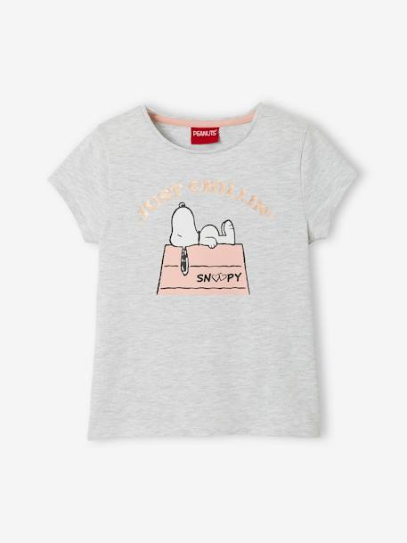 decidir ceja Emperador Camiseta de manga corta Snoopy Peanuts® gris claro liso con motivos - Snoopy