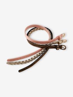 Niña-Accesorios-Cinturones-Lote de 3 cinturones finos Oeko Tex®, para niña