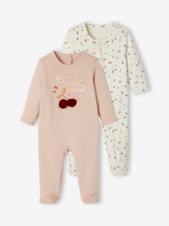 Bebé-Pijamas-Pack de 2 pijamas de felpa para bebé