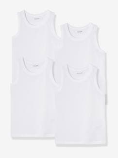 Niño-Ropa interior-Camisetas de interior-Pack de 4 camisetas sin mangas niño