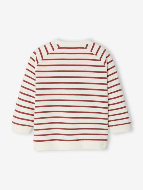Sudadera a rayas de felpa para bebé azul pizarra+MARRON MEDIO A RAYAS+MARRON OSCURO A RAYAS 