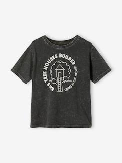 Niño-Camisetas y polos-Camiseta de manga corta con motivo de cabaña, para niño
